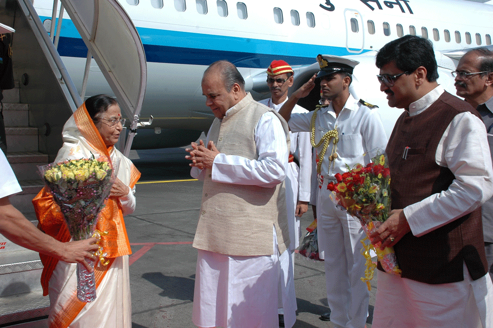 President of India Smt Pratibha Patil In Mumbai
