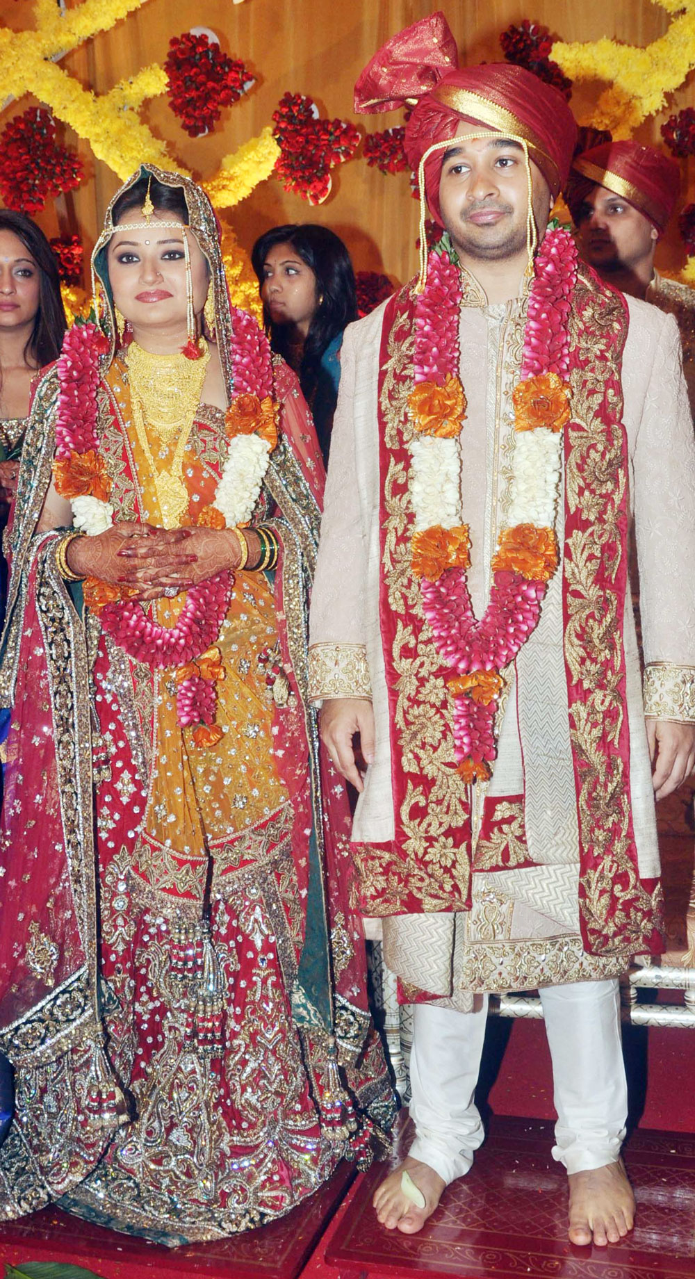 INDUSTRIES,PORTS,EMPLOYMENT & SELF - EMPLOYMENT MINISTER NARAYAN RANE'S SON NITESH RANE WEDDING AT HOTEL GRAND HAYTT KALINA.