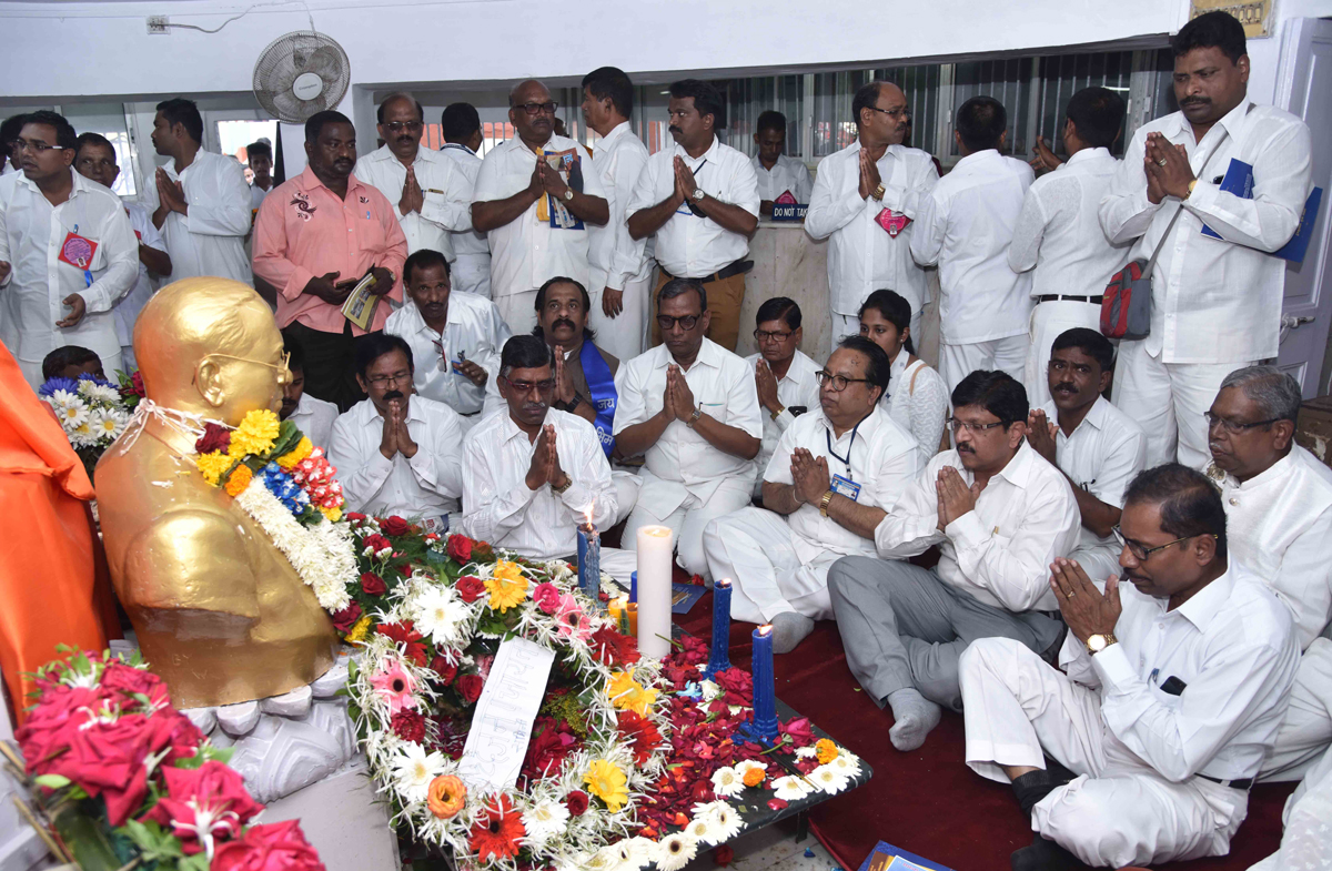Abhivadan to Bharatna Dr.Babasaheb Ambedkar on his Mahaparinirvan Din at Chaityabhumi Dadar.
