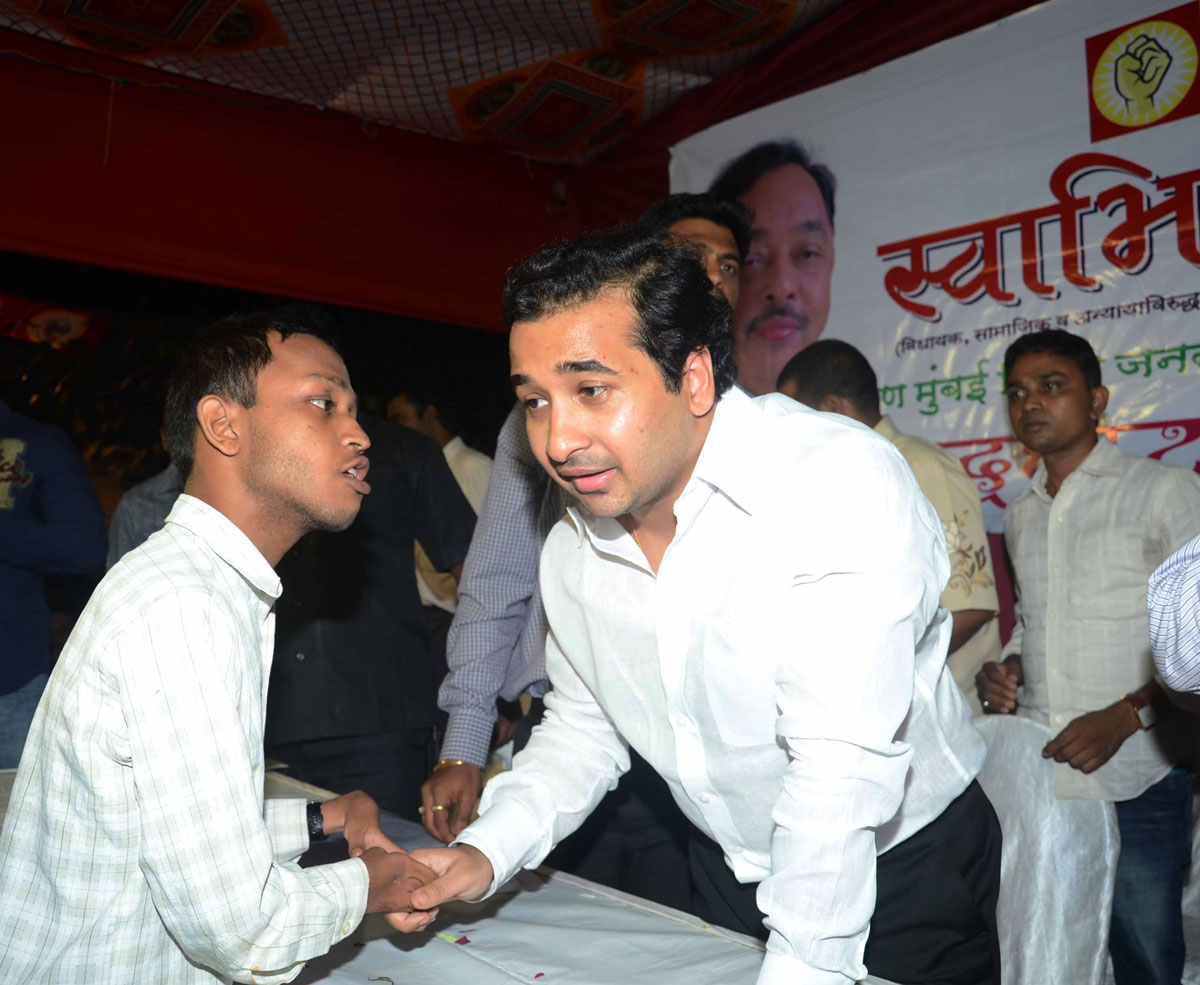 SWABHIMAN SANGHATNA PRESIDENT NITESH NARAYANRAO RANE AT PAREL.