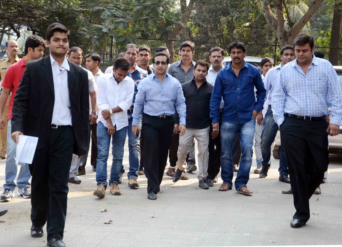 Swabhimaan Sanghatna President Nitesh Narayanrao Rane At Bandra Court.