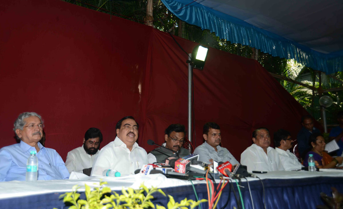 Press Conference of Opposition Party Leaders before Monsoon Assembly Session  Mumbai.