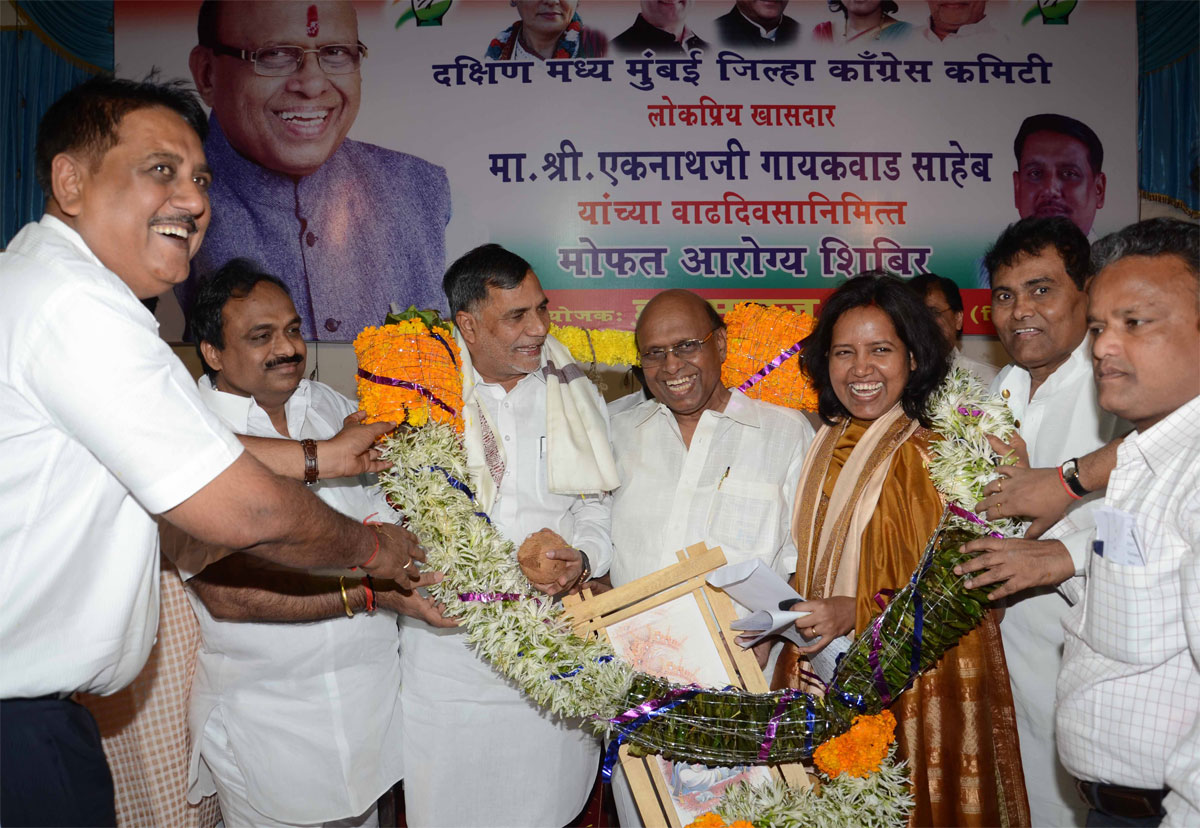 MP. EKNATH GAIKWAD BIRTHDAY CELEBRATION IN MUMBAI.