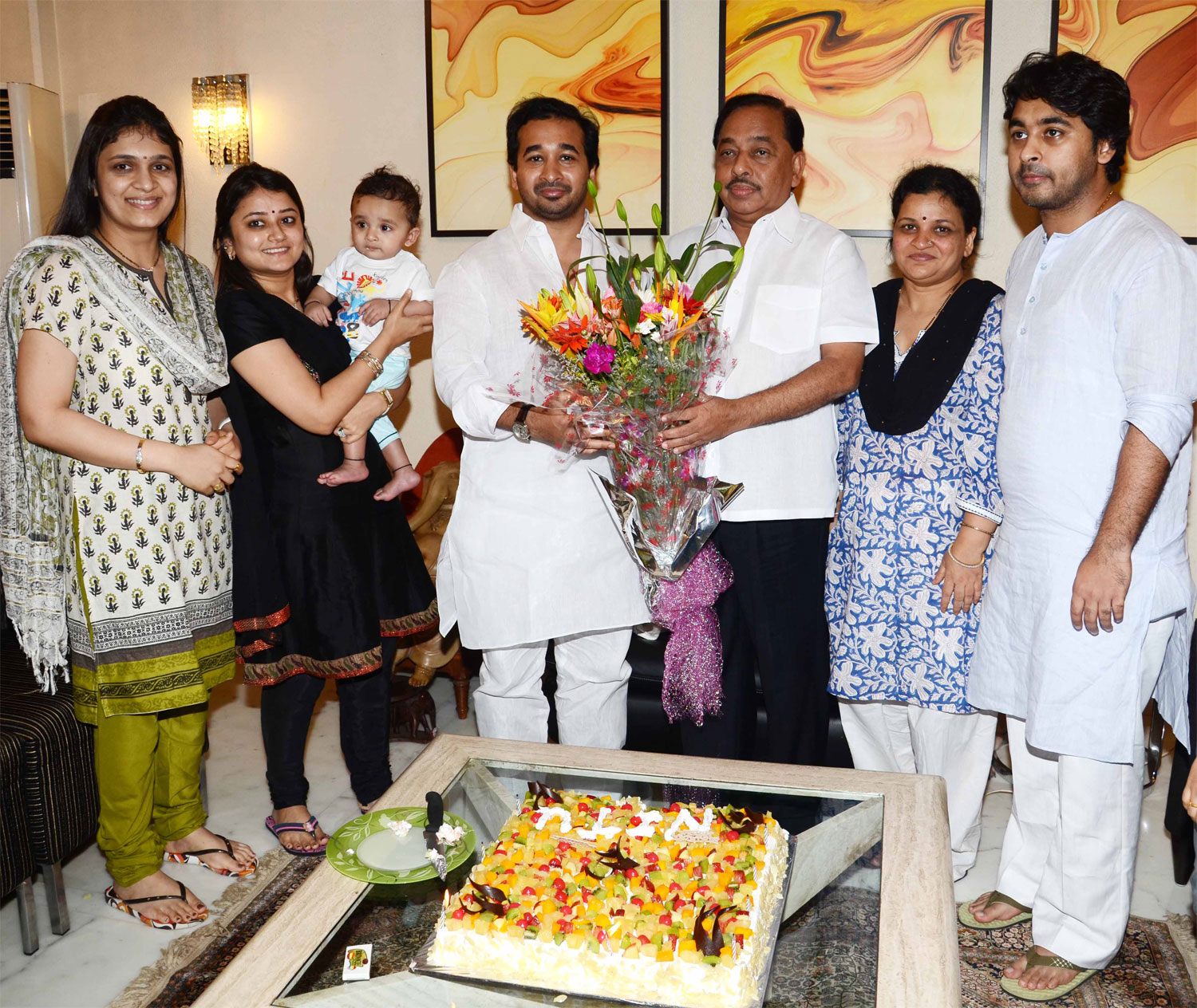 SWABHIMAN SANGHATNA PRESIDENT NITESH NARAYANRAO RANE BIRTHDAY CELEBRATION IN MUMBAI AT BANDRA.