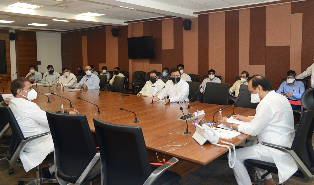 Dy. Chief Minister Ajitdada Pawar & Minister Amit Deshmukh Meeting at Matralaya.