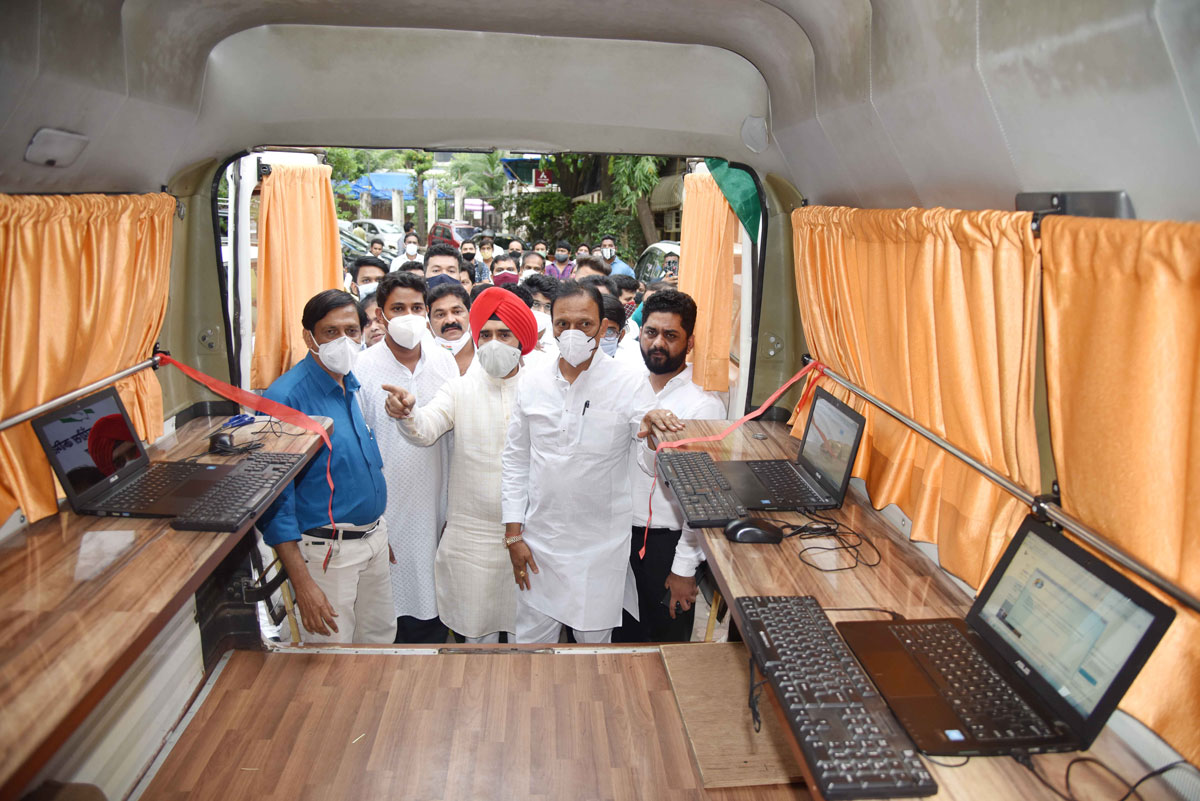 MRCC President Bhai Jagtap & working President Charansingh Sapra inaugurates Covid -19 Task Force Ambulance Service.