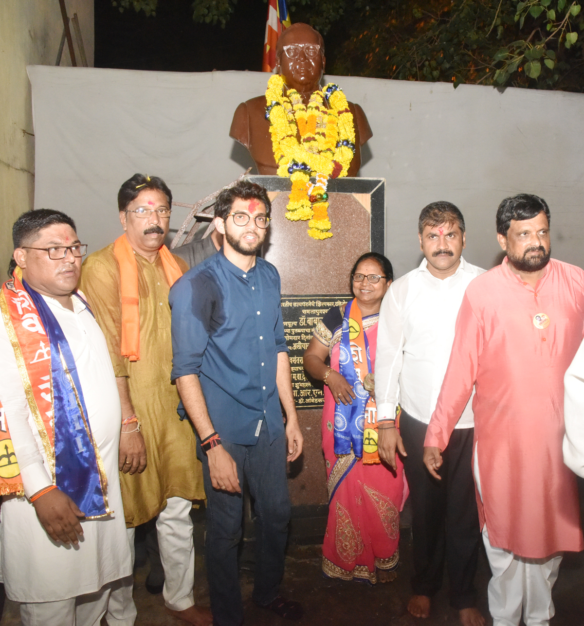 Worli Assembly Shivsena-BJP Candidate Aditya Thackarey during Election Campaign Rally.
