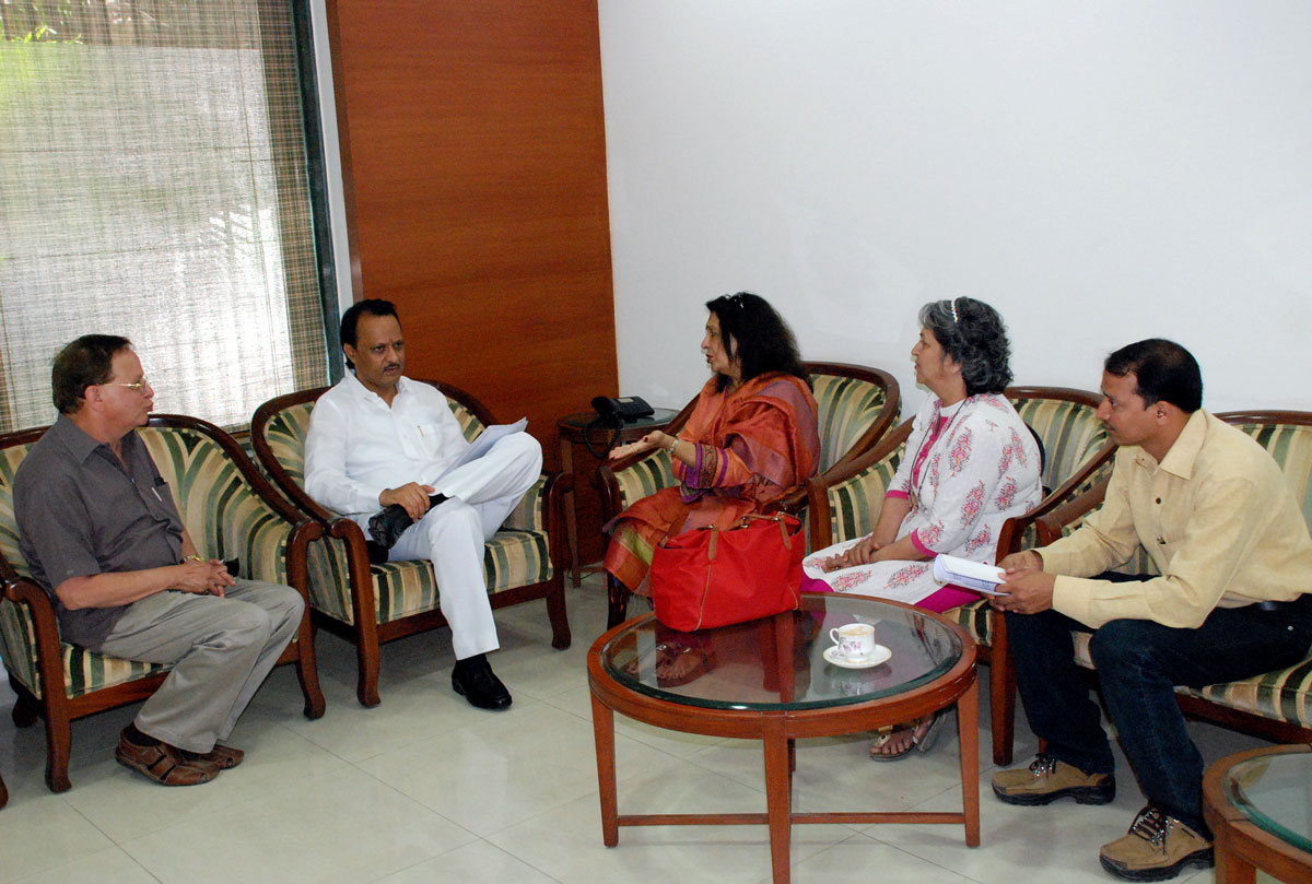 DY.CHIEF MINISTER AJITDADA PAWAR AT RASHTRAVADI BHAVAN.