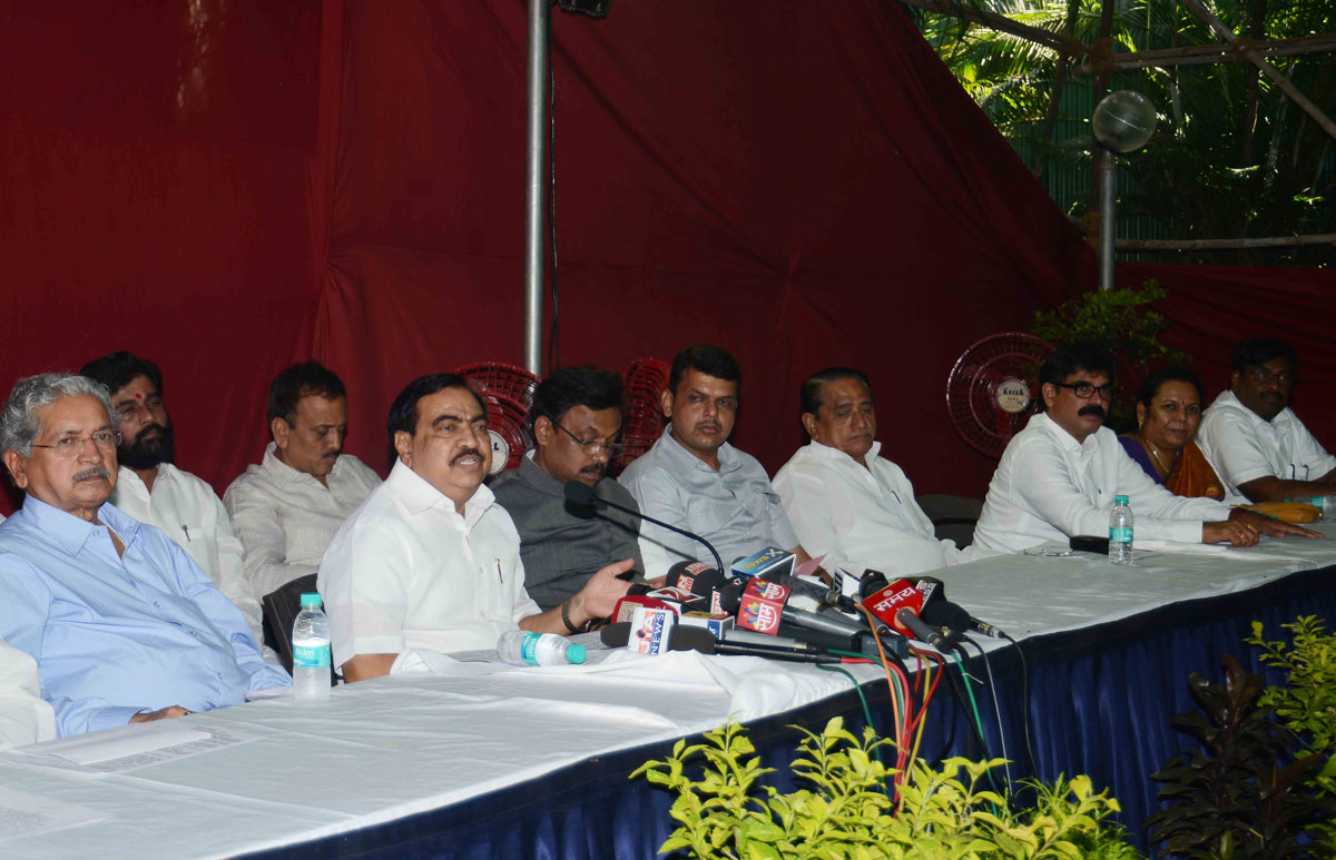 Press Conference of Opposition Party Leaders before Monsoon Assembly Session  Mumbai.