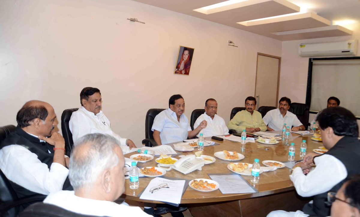 Congress Party Leader's Meeting at Gandhi Bhavan.