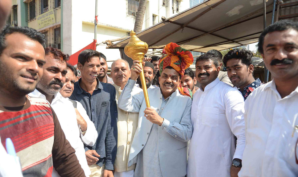 Mumbai Congress President Sanjay Nirupam Birthday Celebration.in Mumbai.