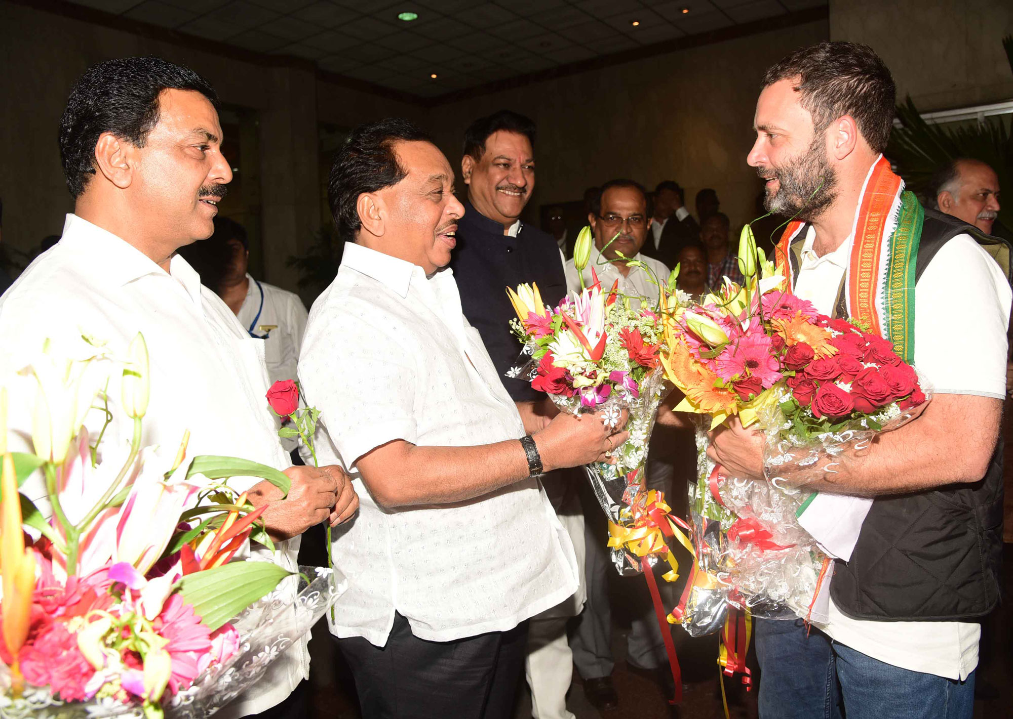 AICC Vice President Rahul Gandhi in Mumbai Welcome by Congress Leader's.