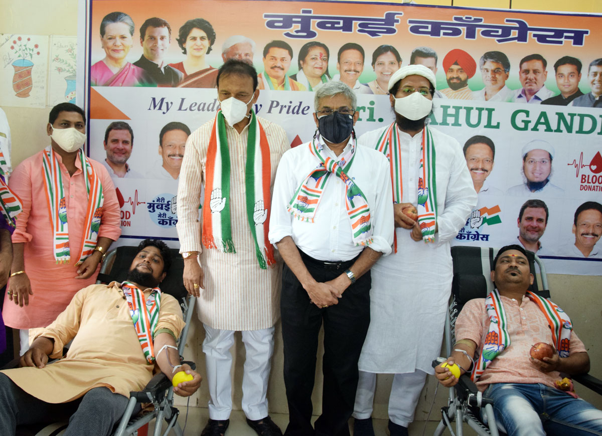 Blood Donation Camp at Antop Hill Organised by Muncipal Councillor Sufiyan Vanu.