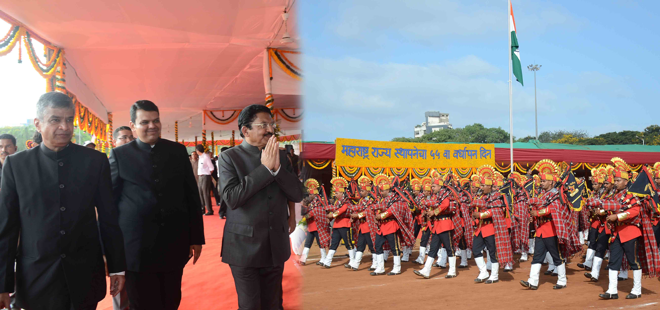 55th Anniversary of Maharashtra Day & International Worker's Day Celebration in Mumbai.