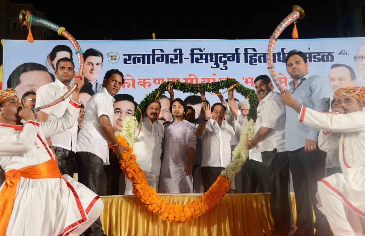 Minister Narayanrao Rane during Ratnagiri- Sindhudurg Rally at Bhandup.