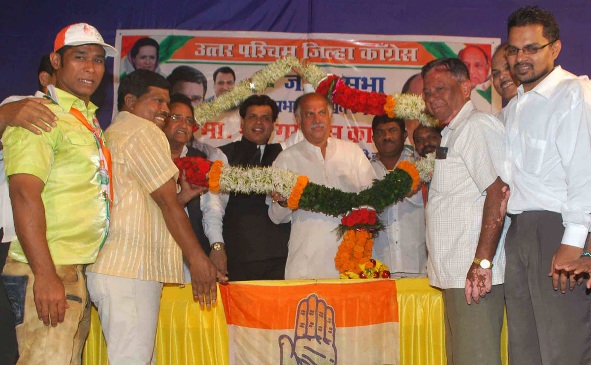 Gurudas Kamat Congress / NCP / PRP (Kawade) / Republican Party of India (Democratic) Alliance Candidate from 27- Mumbai North West Parliamentary Constituency in Versova Assembly.