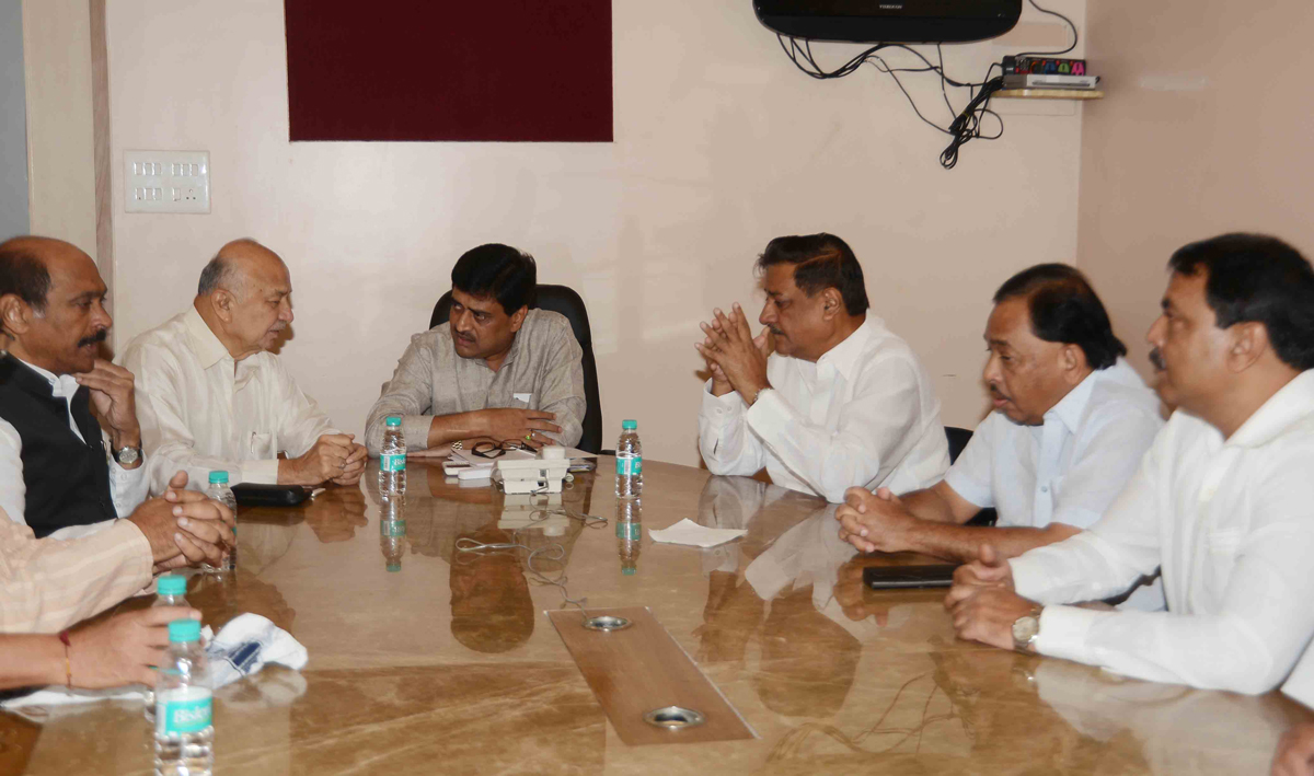 Maharashtra State Congress Leader's Meeting at Gandhi Bhavan Nariman Point.