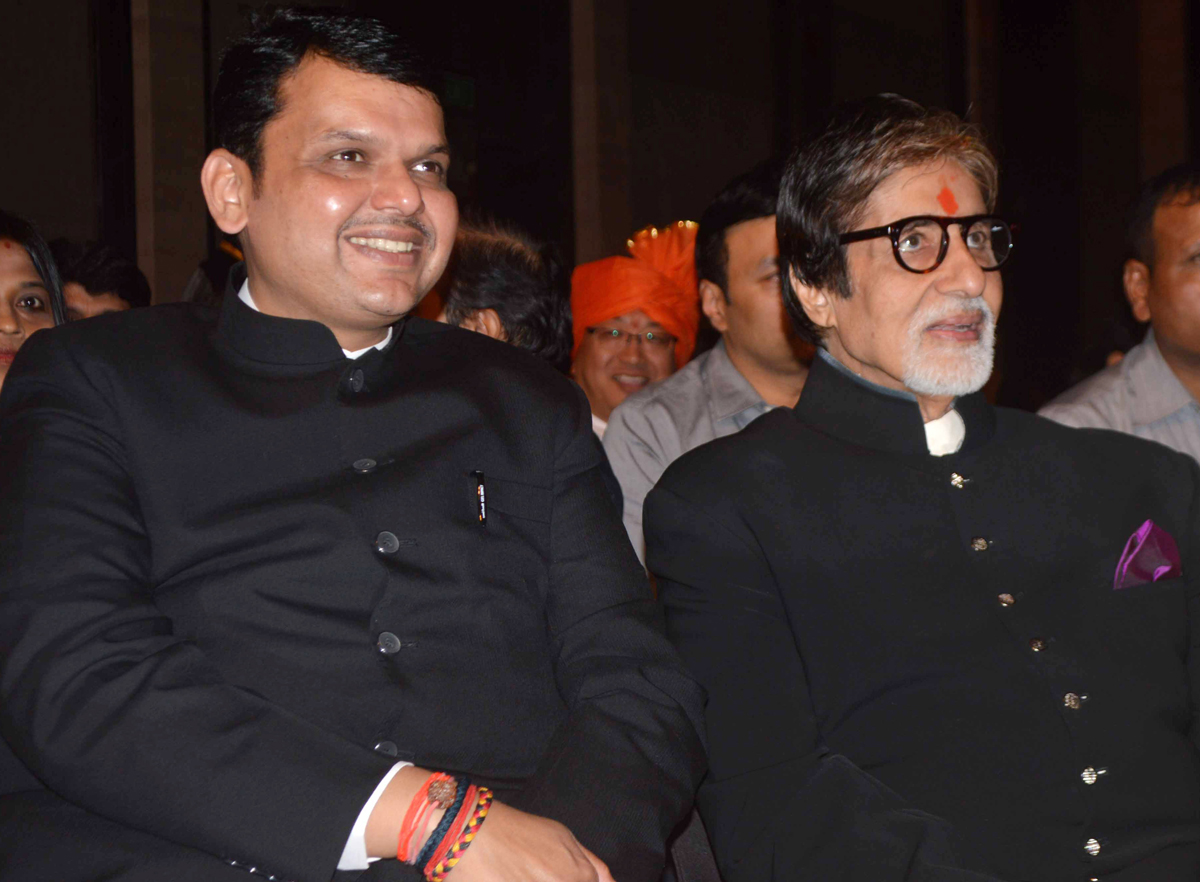 The Launching Ceremony of  MITM by Hands of Chief Minister Devendra Fadnavis in Presence of Cine Star Amitabh Bachchan at J.W.Marriot.