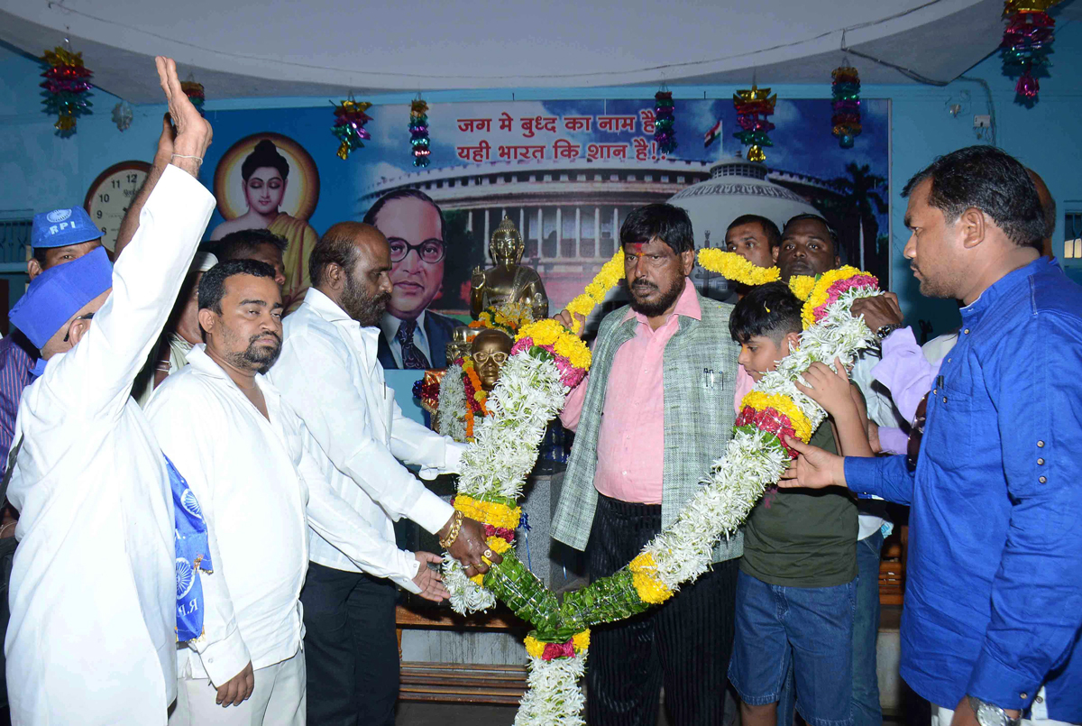 MP & RPI President Ramdas Athawale Bharat Bhim Yatra in Kokan.