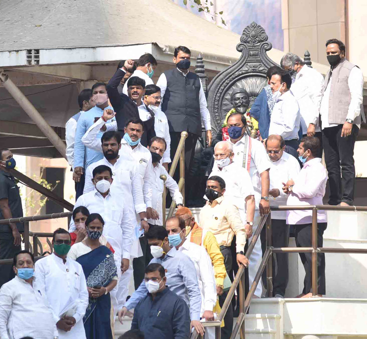 1st Day Mumbai: Maharashtra Assembly's budget session 2021 at Vidhan Bhavan Mumbai.