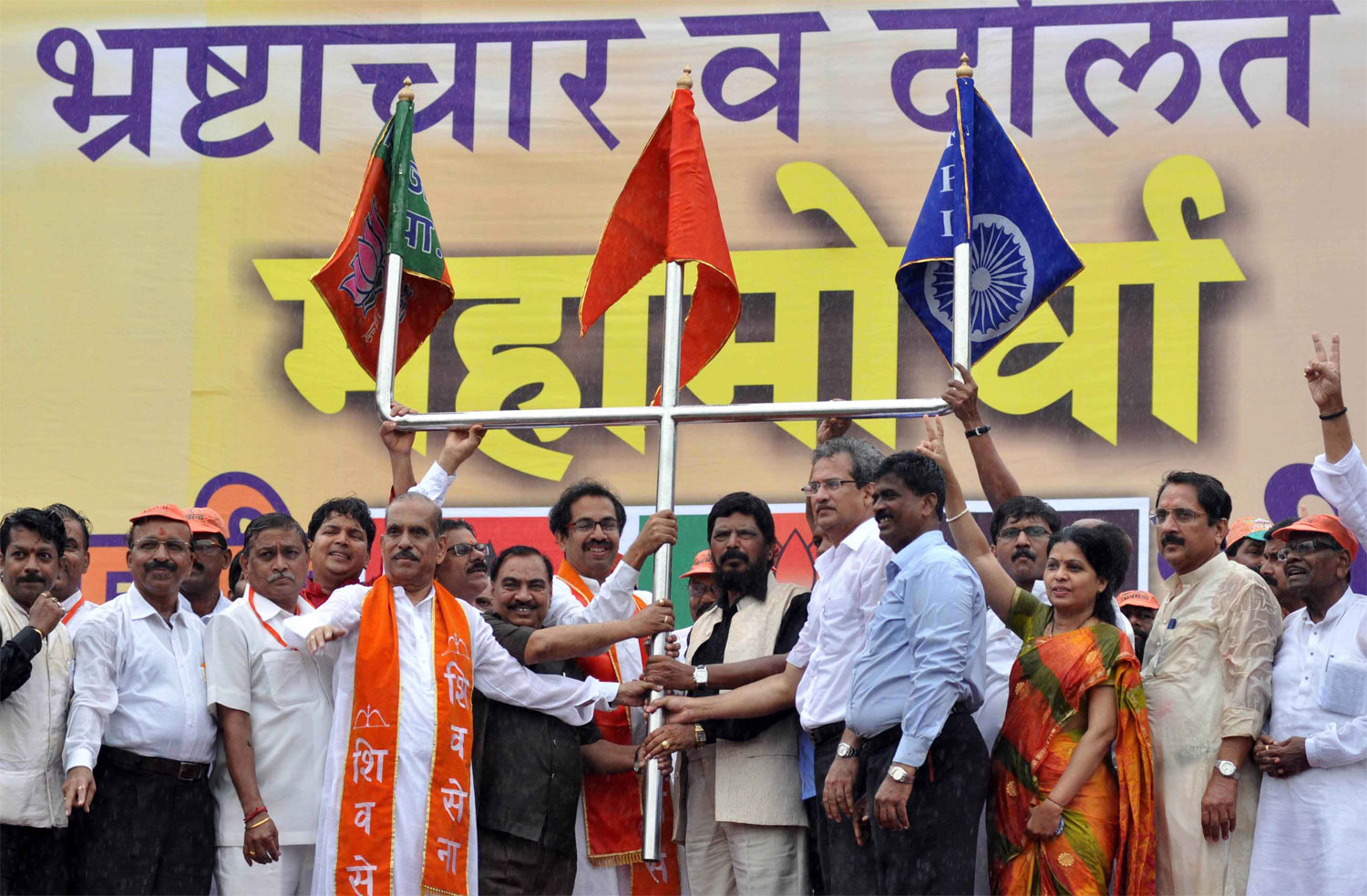 SHIVSHAKTI & BHIMSHAKTI MAHAMORCHA AT AZAD MAIDAN CST.