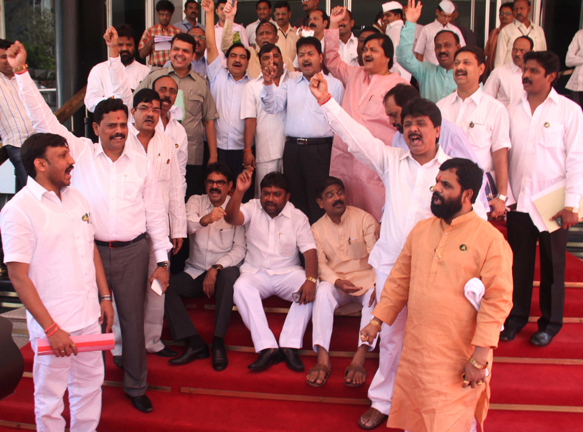 3RD DAY BUDGET SESSION AT VIDHAN BHAVAN IN MUMBAI.