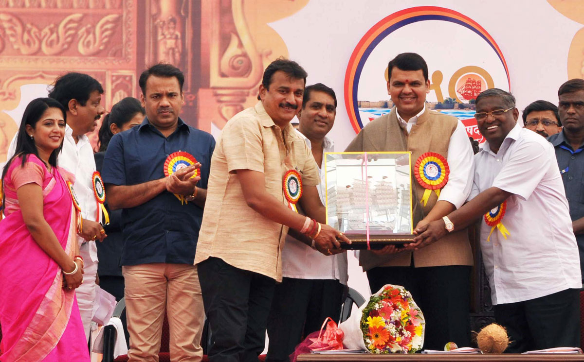 Chief Minister Devendra Phadnavis at Alibaugh.