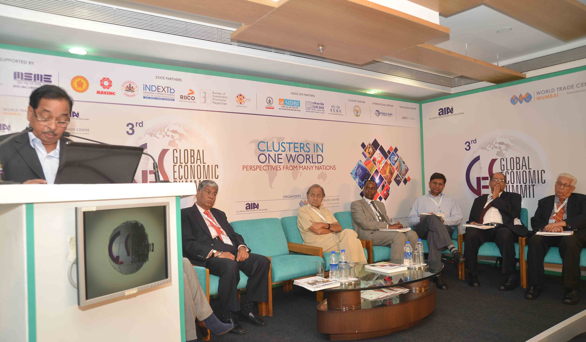 MINISTER NARAYANRAO RANE AT WTC DURING 3RD GES AT WTC.