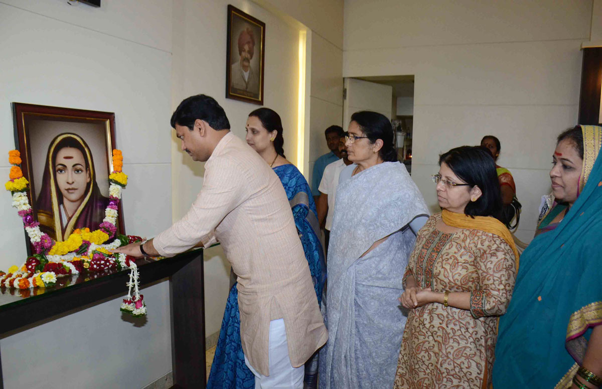 Kranti Jyoti Savitribai Phule Birth Anniversary Celebrated at Rashtrawadi Bhavan Mumbai.