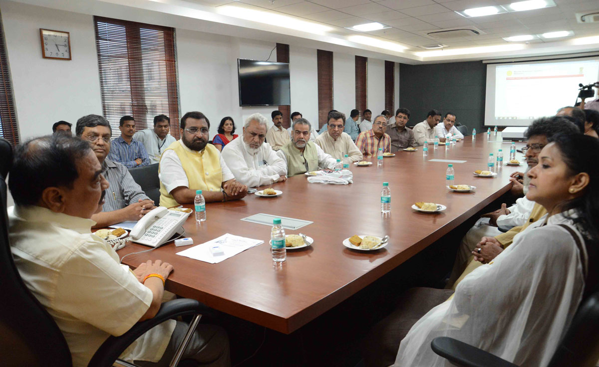 Minister Eknathrao Khadse at Mantralaya.
