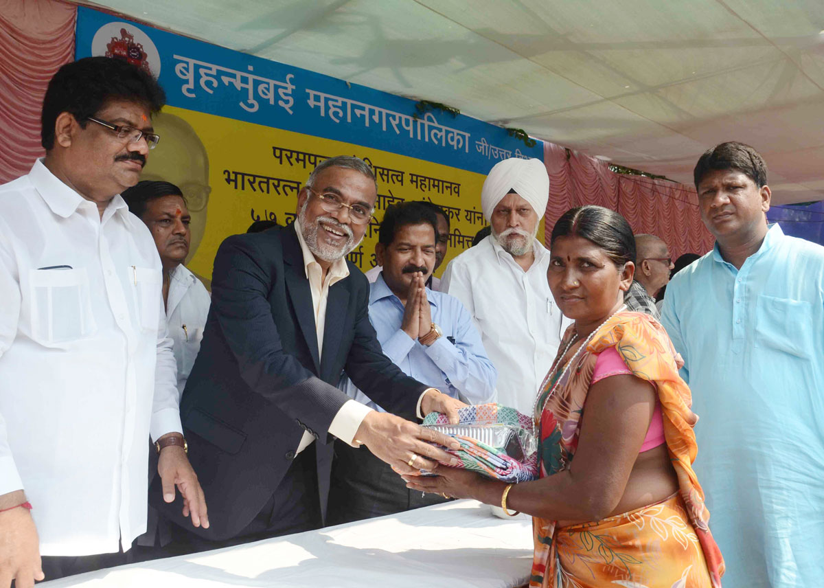 Dr.Narendra Jadhav & Dr.Amarjit Singh Manhas At Chaitya Bhoomi Dadar.