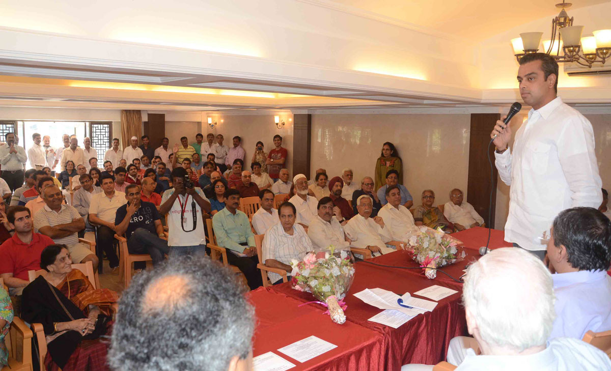 MP Milind Deora interactive session at Malbar hill.