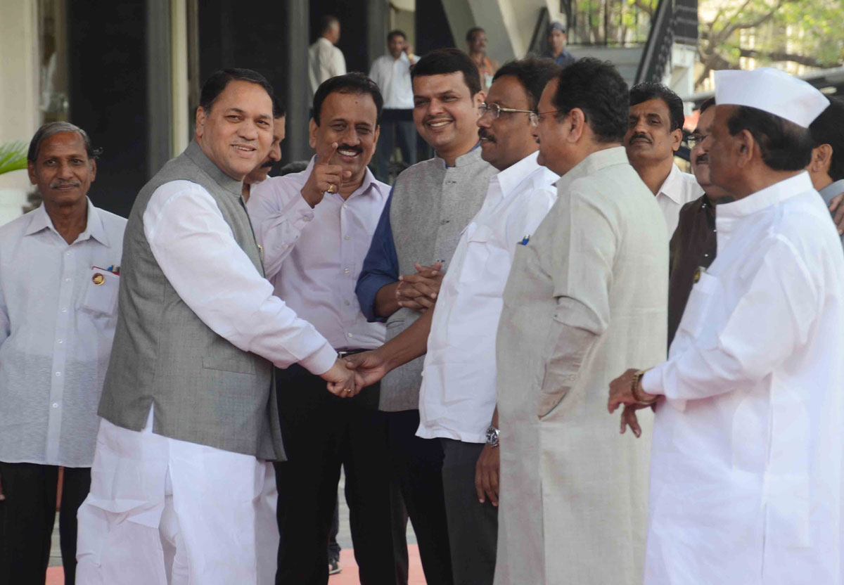 1st Day Maharashtra Assembly Budget Session At Vidhan Bhavan In Mumbai.