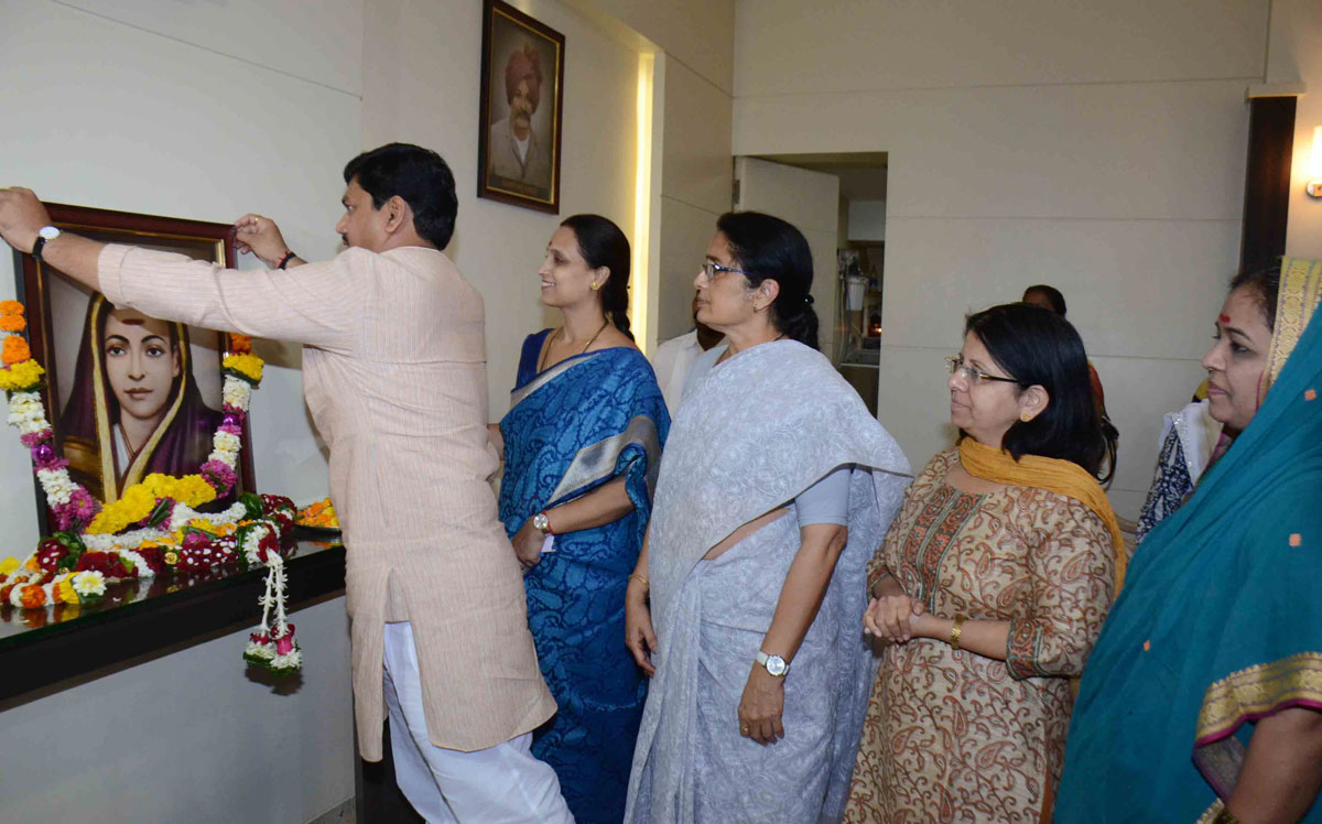 Kranti Jyoti Savitribai Phule Birth Anniversary Celebrated at Rashtrawadi Bhavan Mumbai.