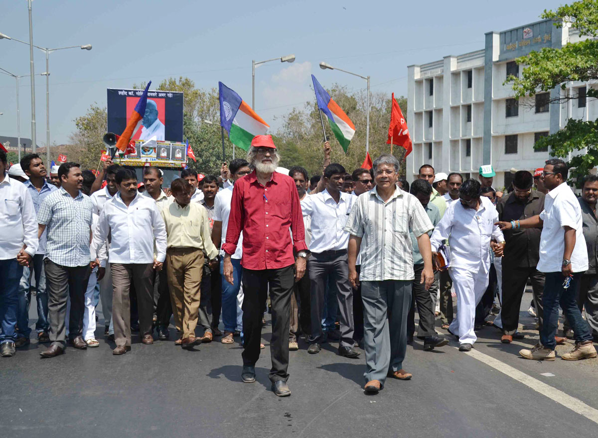 BBM Chief Adv.Prakash Ambedkar Protest Rally at RaniBagh to Mantaralaya.
