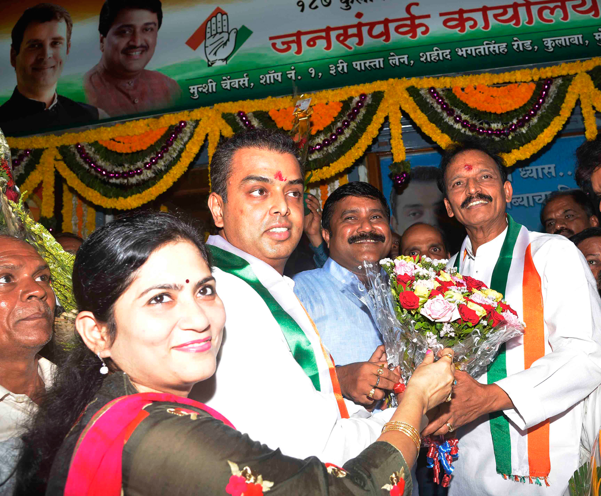 South Mumbai Congress Party Leader Milind Deora Inaugurates Jan Sampark Office  at Colaba .
