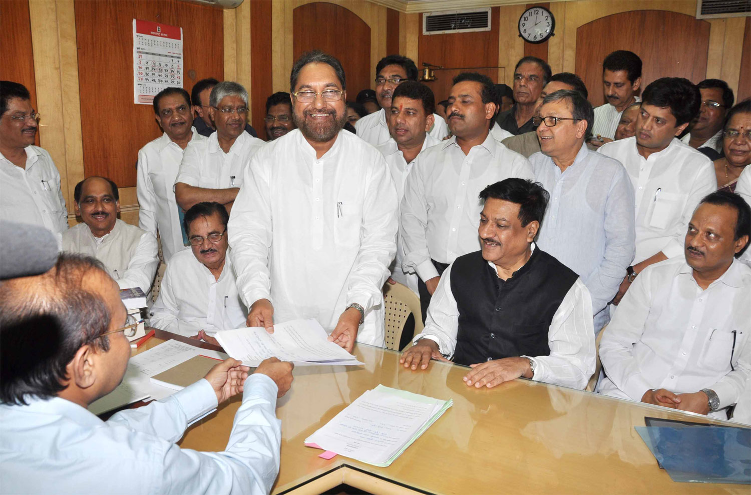 MLC HUSAIN DALVI NOMINATION FROM A RAJYASABHA ELECTION AT VIDHAN BHAVAN.