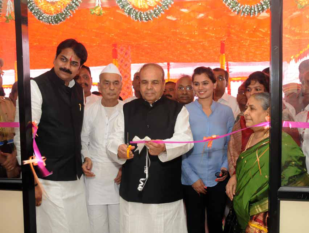 GOVERNOR K.SANKARNARAYANAN AT INDAPUR PUNE INAUGURATED SAVITRIBAI PHULE WOMEN'S HOSTEL.