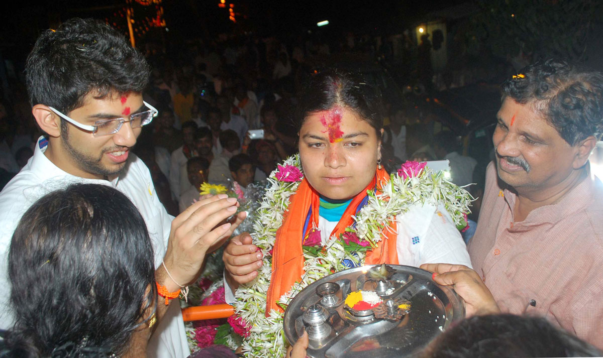 Mahayuti MP.Candidate Poonam Mahajan Election Campaign Rally at Halov Pool Kurla.