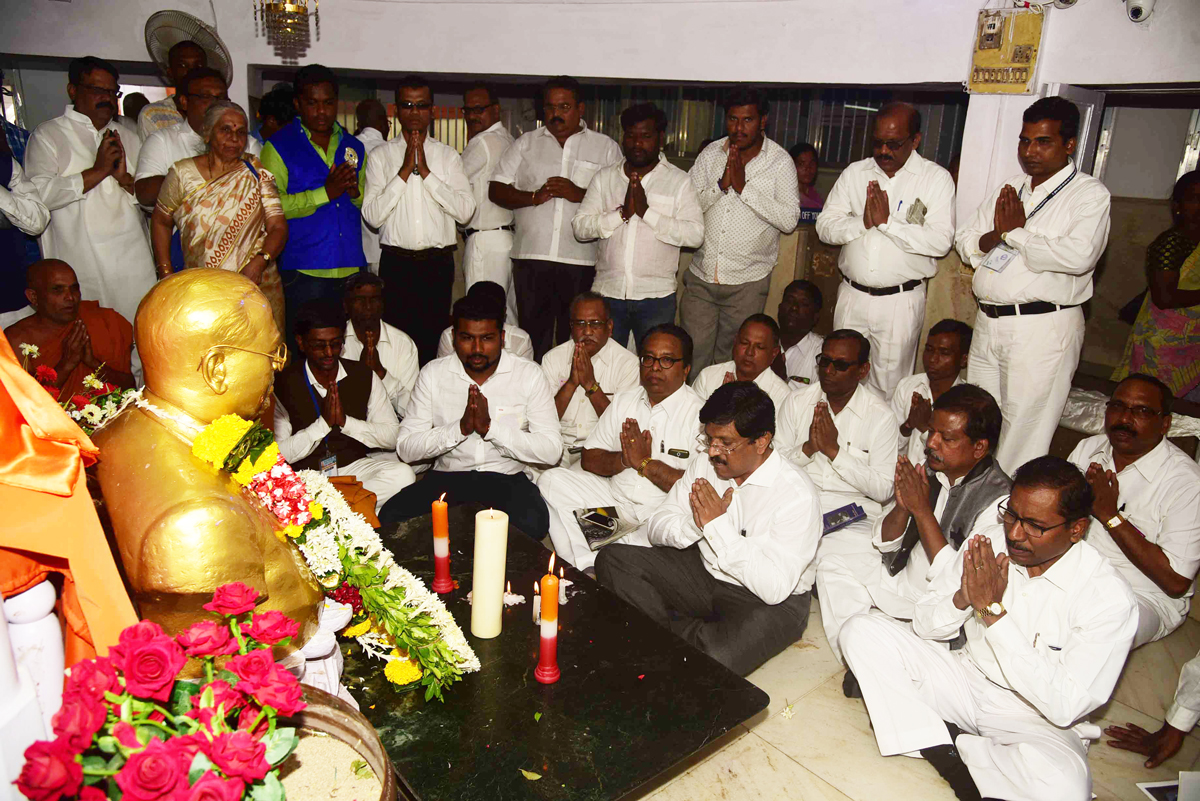 Paid Tributes to BharatRatna Dr.Babasaheb Ambedkar on Mahaparinirvan Din at Chaityabhumi Dadar,Mumbai.