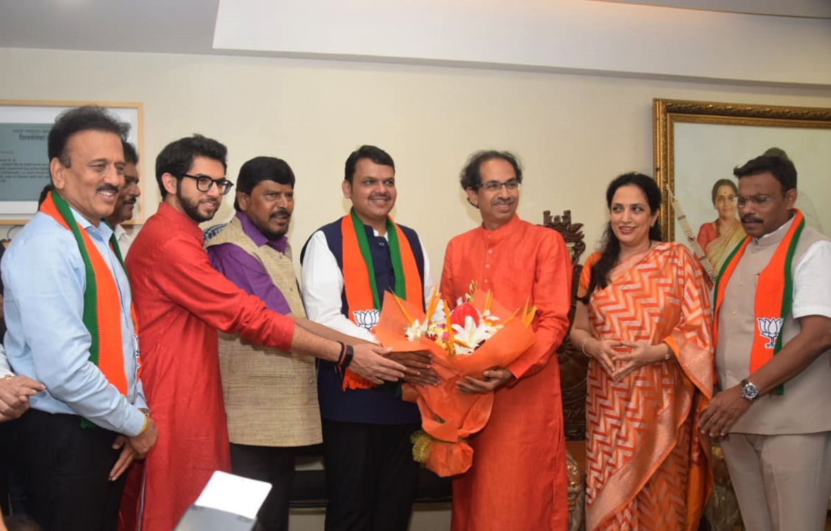 Mahayuti Victory Celebration in Mumbai.