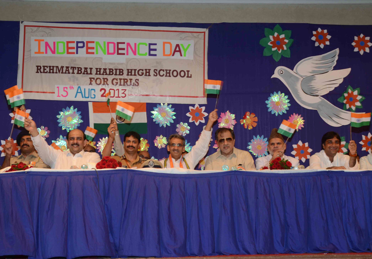 67th INDEPENDENCE DAY CELEBRATED AT REHMATBAI HABIB HIGH SCHOOL FOR GIRLS.