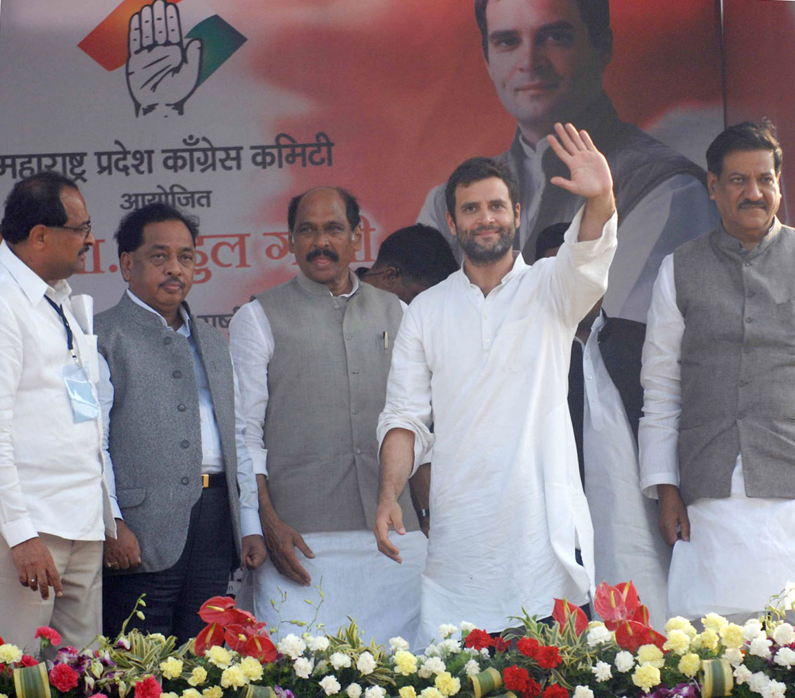 All India Congress Committee Vice President & MP.Rahul Gandhi in  Public Rally at Bhiwandi.