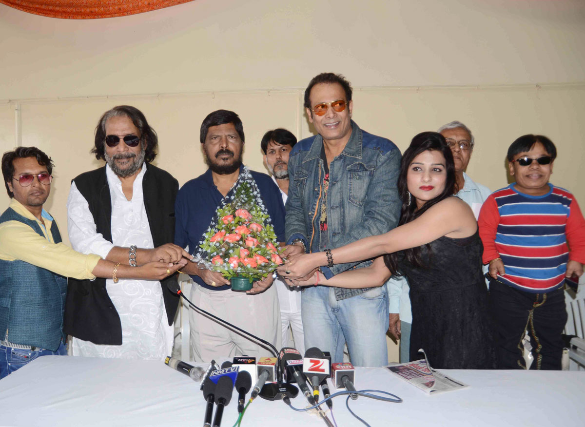 Cine Star's Joined RPI Party in Presence of RPI President Ramdas Athawale.