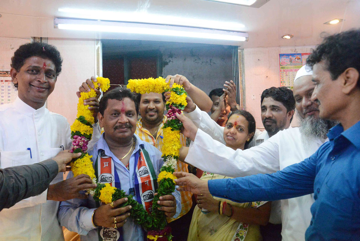 184-Byculla Assembly MNS Candidate Sanjay Naik Central Office Inauguration at Agripada.