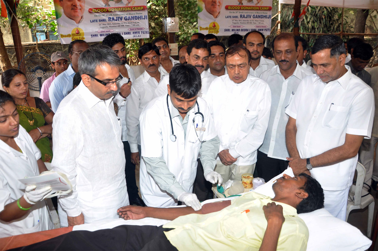 ON THE OCCASION OF 20TH DEATH ANNIVERSARY OF BHARATRATNA LATE PRIME MINISTER RAJIV GANDHI AT MUMBAI.