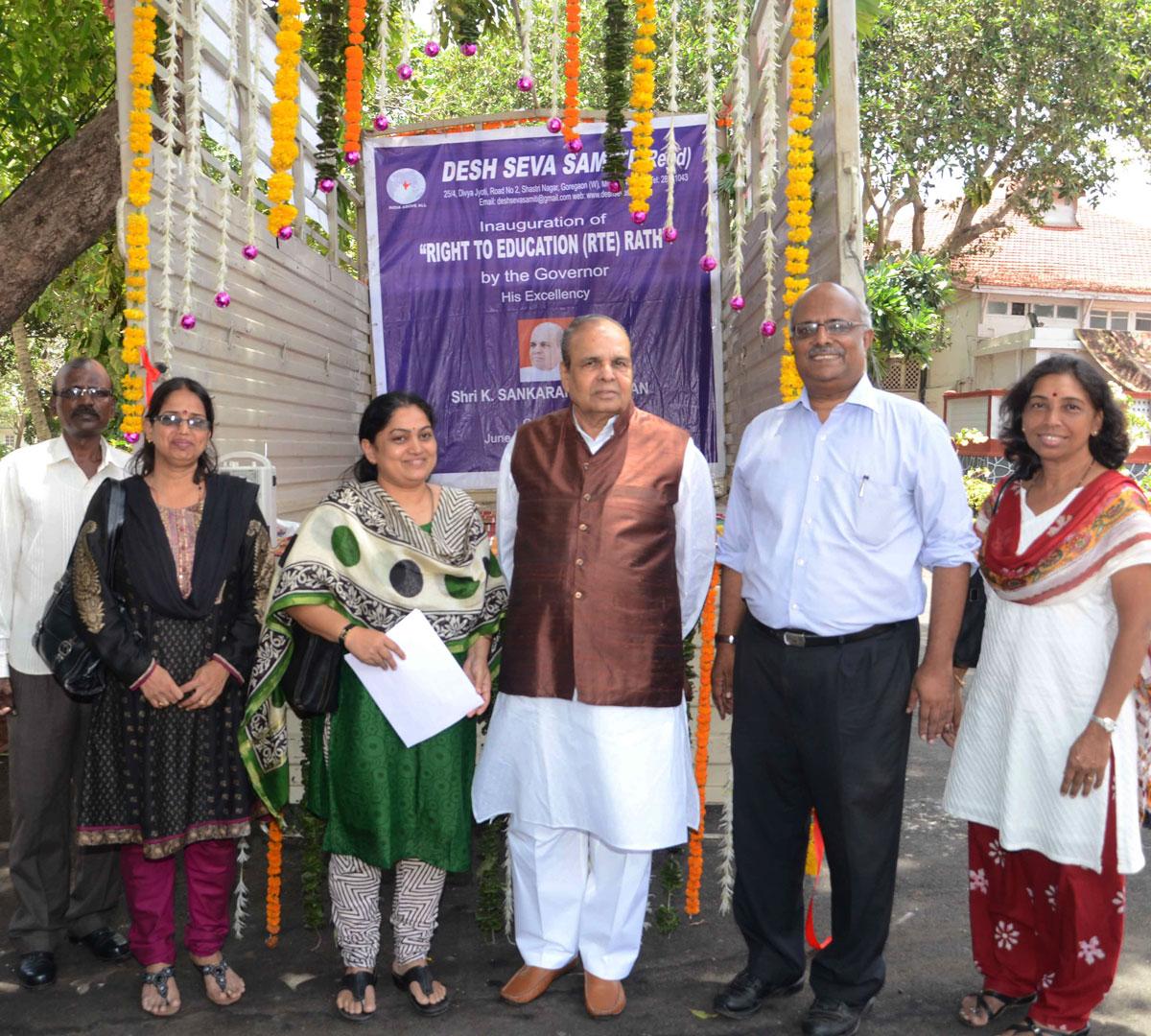 MAHARASHTRA STATE GOVERNOR K.SHANKARNARAYANAN INAUGURATE PUBLIC AWARENCESS CAMPAING OF DESH SEVA SAMITI AT RAJ BHAVAN MALBAR HILL MUMBAI.