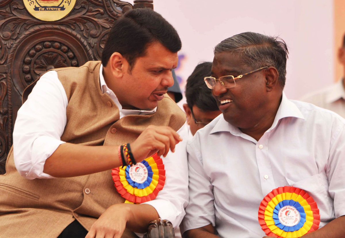 Chief Minister Devendra Phadnavis at Alibaugh.