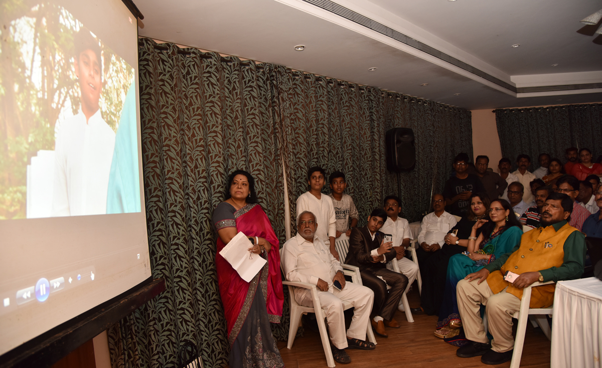 RPI Leader & MOS Ramdas Athawale during Screen Test his Son Jeet Athawale's Documentry Film.