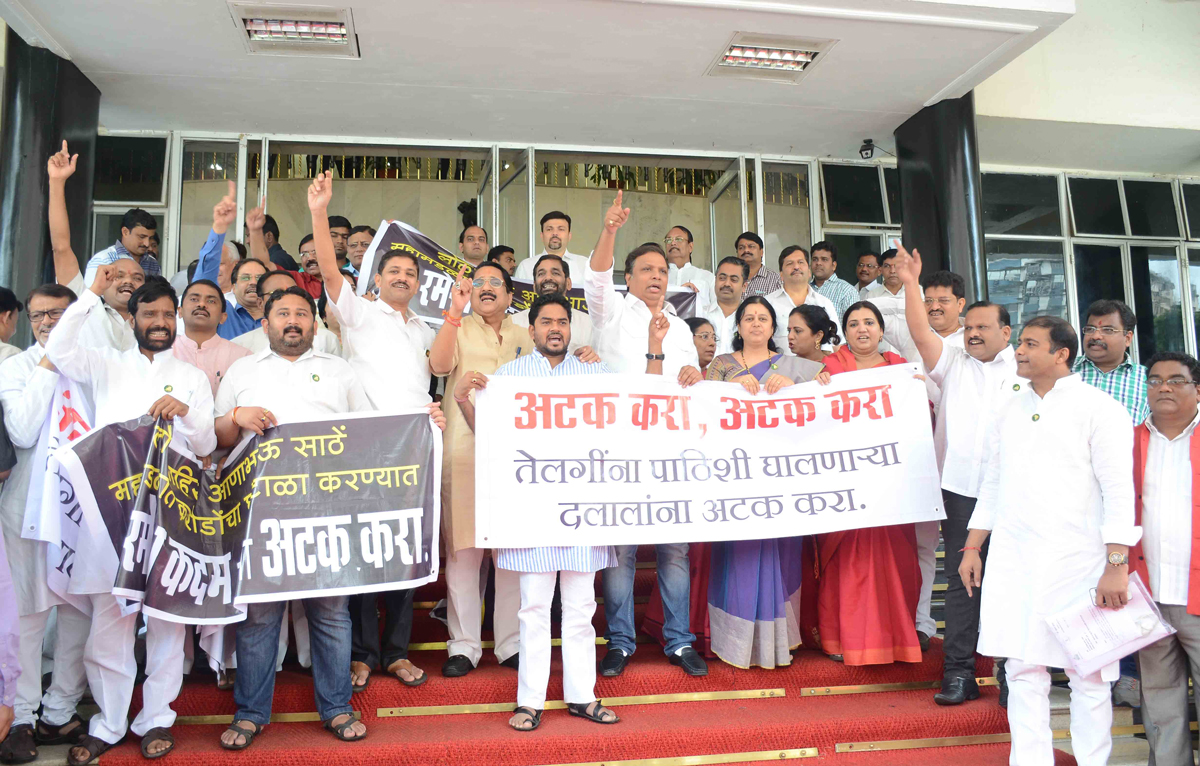 10th Day Monsoon Assembly Session at Vidhan Bhavan in Mumbai.
